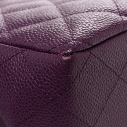 Chanel Caviar Quilted Jumbo Single Flap  Purple 11 of 13