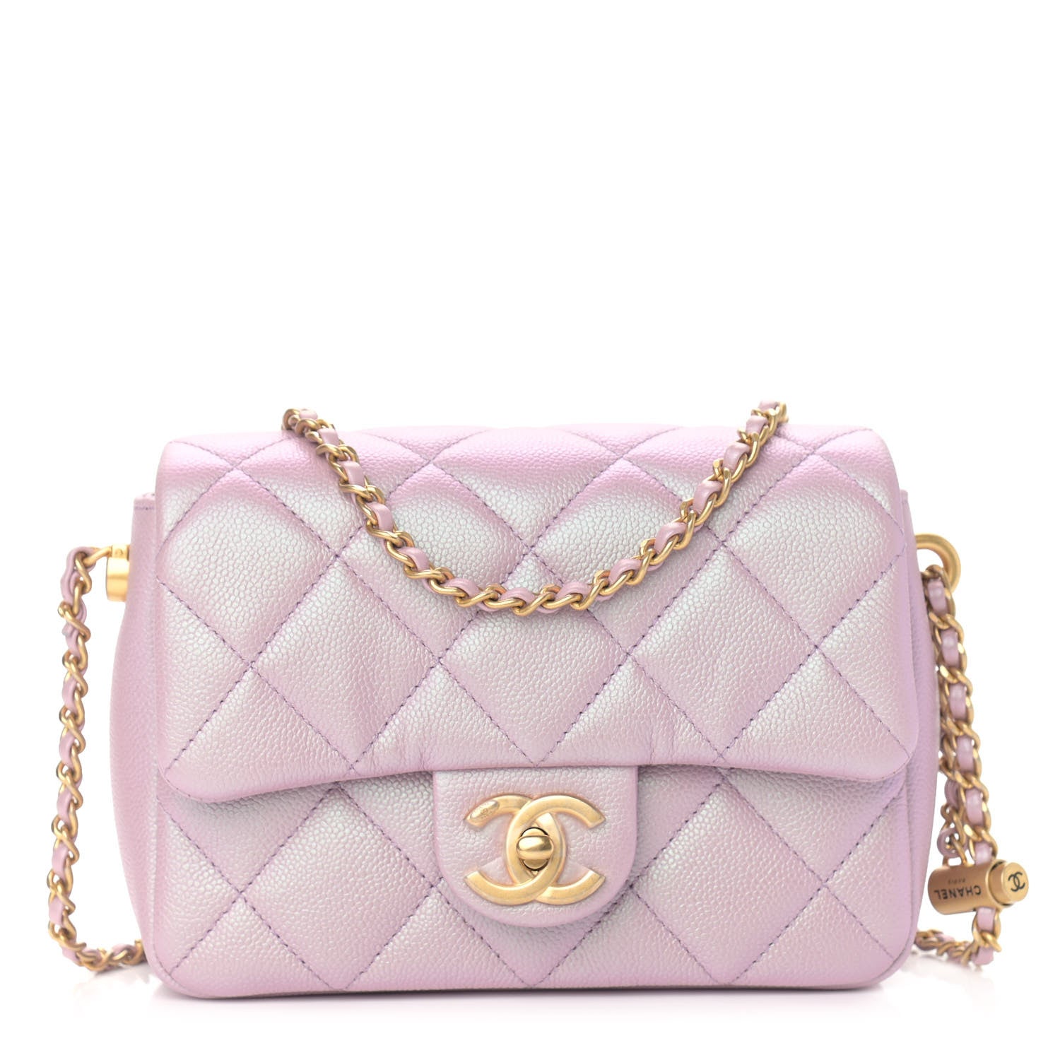 Chanel Iridescent Caviar Quilted Mini My Perfect Flap Pink 1 of 9