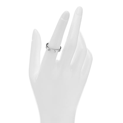 Cartier 18K White Gold 3.5mm LOVE Wedding Band Ring 56 7.5 2 of 4