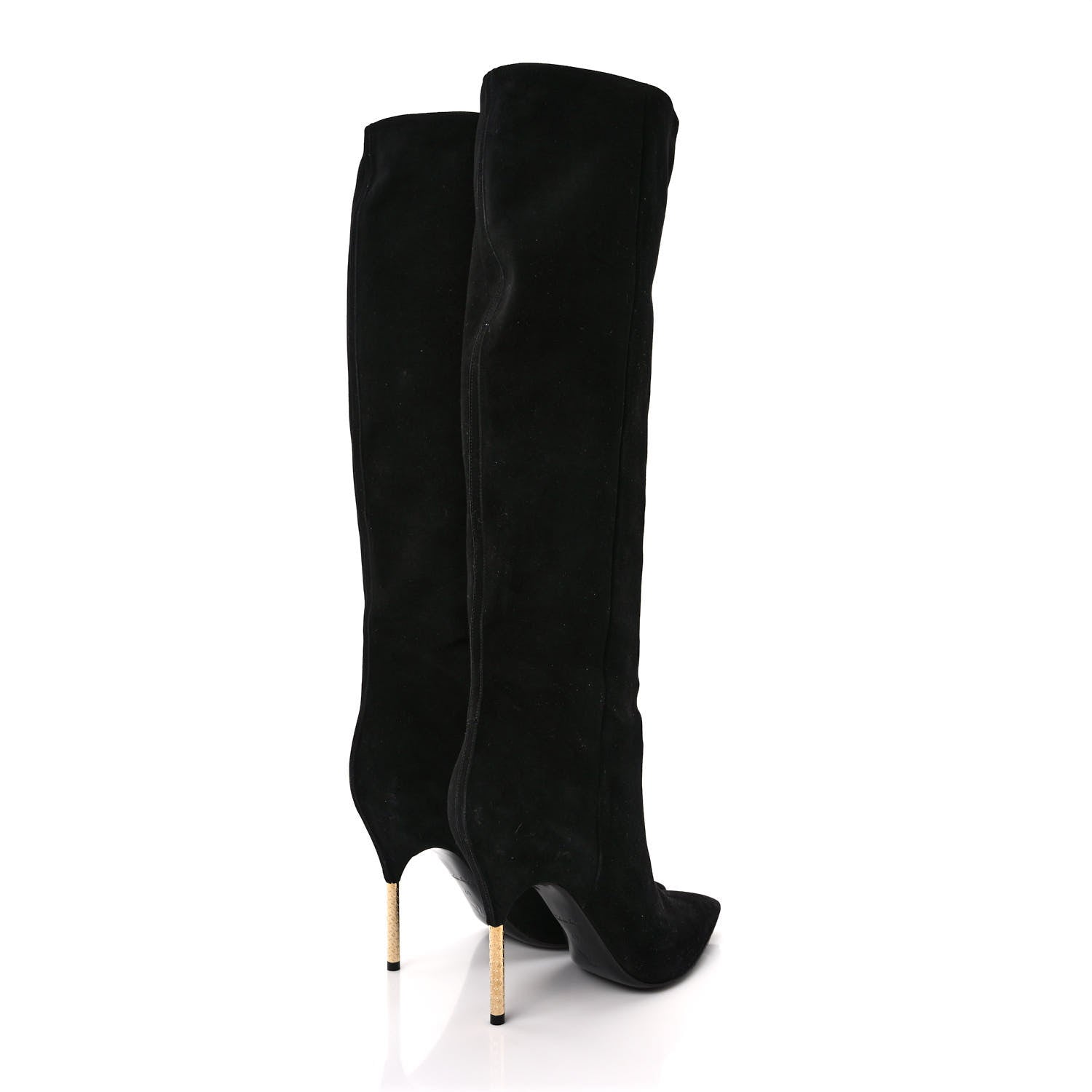 Louis Vuitton Suede High Boots 41 Black 4 of 6
