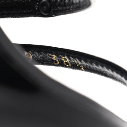 Saint Laurent Patent Cassandra 100 Sandals 38.5 Black 9 of 11