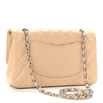 Chanel Caviar Quilted Medium Double Flap Beige 3 of 12
