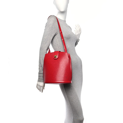 Louis Vuitton Epi Cluny Castillan Red 3 of 10