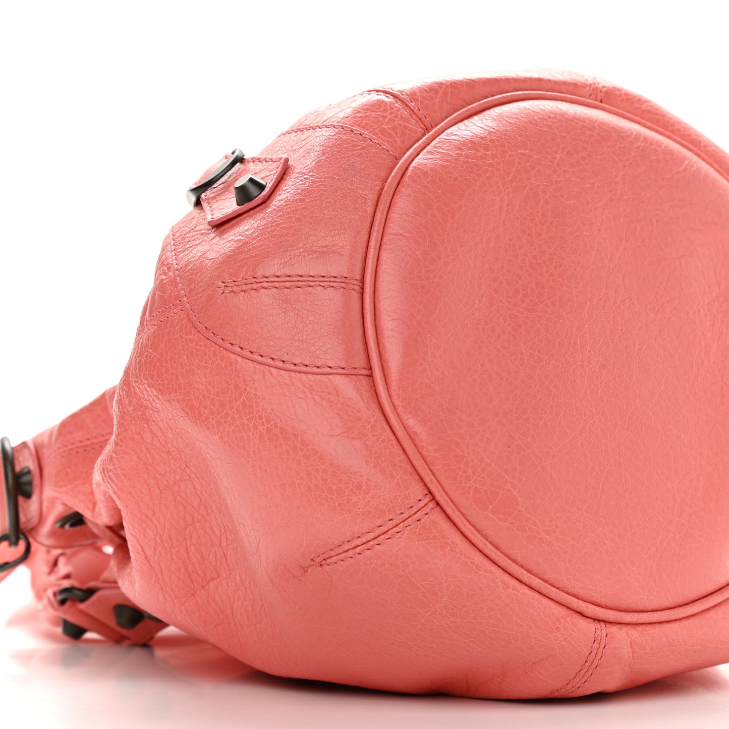 Agneau Classic Hardware Mini Pompon Rose Azalee