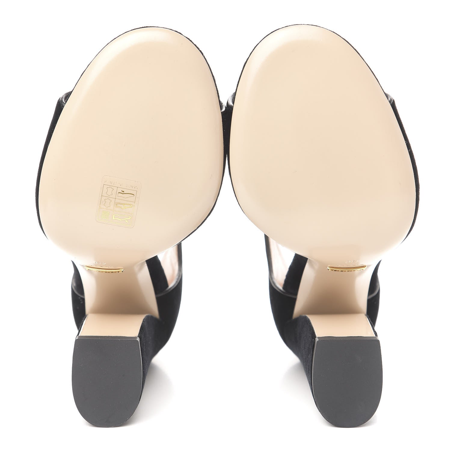 Gucci Velvet Pearl Bee Embellished Sandals 40 Black 5 of 8