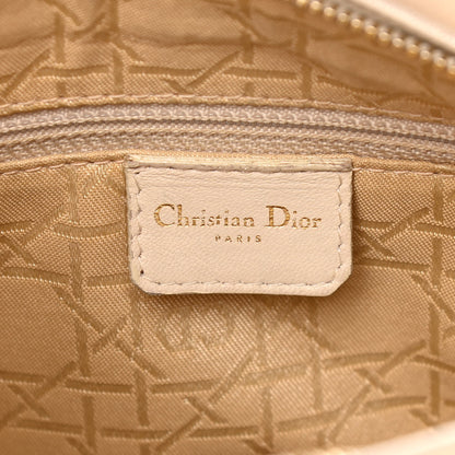 Christian Dior Lambskin Cannage Medium Lady Dior Light Beige 5 of 13