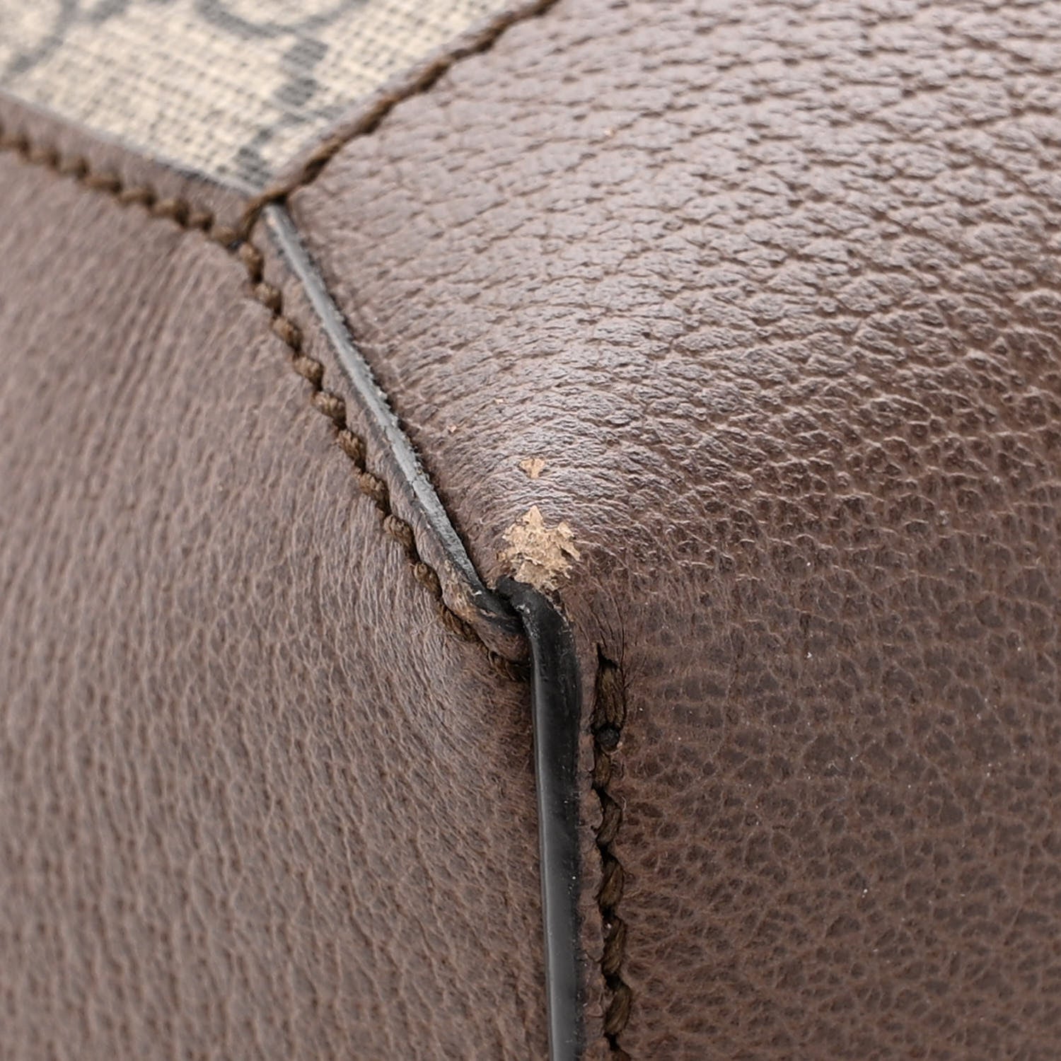 Gucci GG Supreme Monogram Web Ophidia Tote Brown 12 of 15