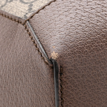 Gucci GG Supreme Monogram Web Ophidia Tote Brown 12 of 15