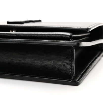Saint Laurent Calfskin Monogram Sunset Top Handle Chain Wallet Black 9 of 12