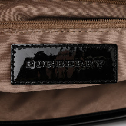 Burberry Nova Check Patent Medium Emmy Tote Black 7 of 14