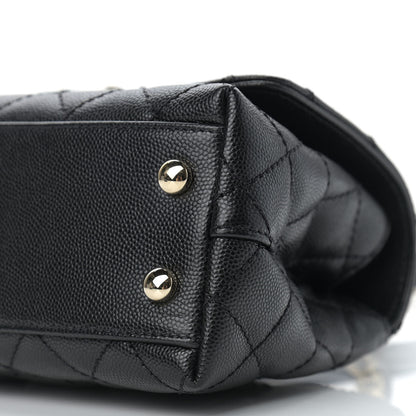 Chanel Caviar Quilted Extra Mini Coco Handle Flap Black 9 of 9