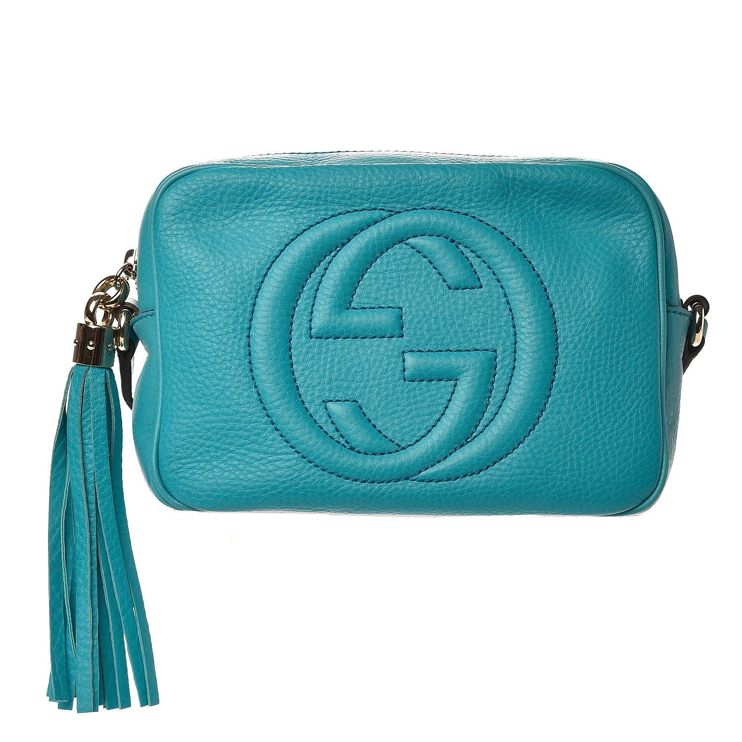 Gucci Pebbled Calfskin Small Soho Disco Bag Deep Cobalt 1 of 8