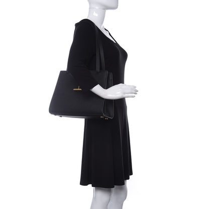 Tom Ford Calfskin Medium Tara Shoulder Bag Black 2 of 9