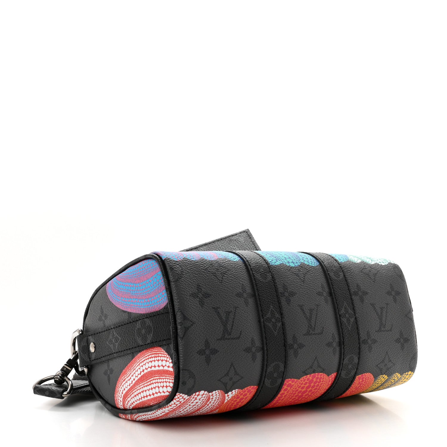 Louis Vuitton LV X YK Monogram Eclipse Reverse Pumpkin Keepall Bandouliere 25 Multicolor 4 of 9