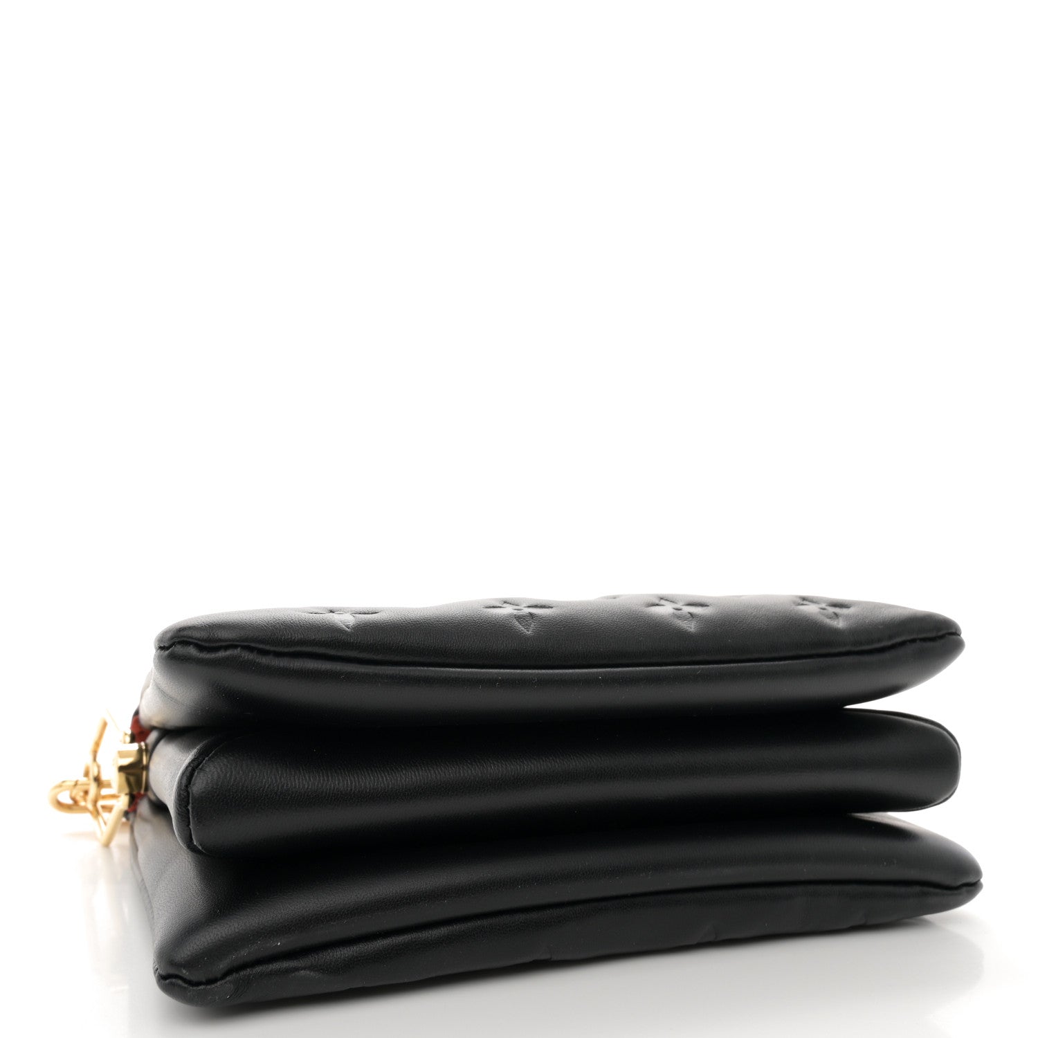 Louis Vuitton Lambskin Embossed Monogram Coussin BB Black 4 of 9