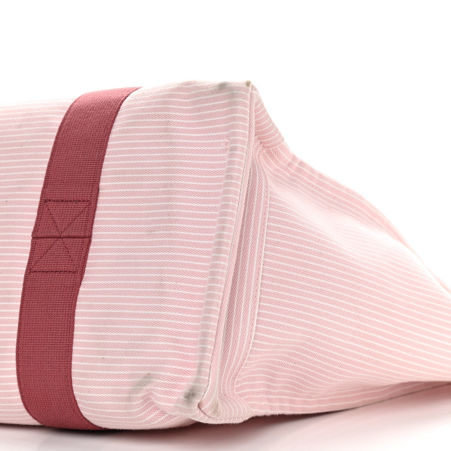 HERMES Cavalcolor スリーピングバッグ Hermes Cotton Canvas Cavalcolor Nappy Diaper Bag Rose Petal 970349