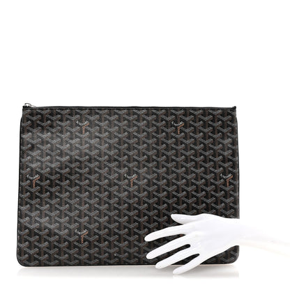 Goyard Goyardine Senat Pochette GM Black Gold 2 of 6
