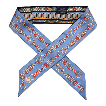 Hermes Silk Harnais En Rosace Twilly Bleu Multicolor 1 of 4