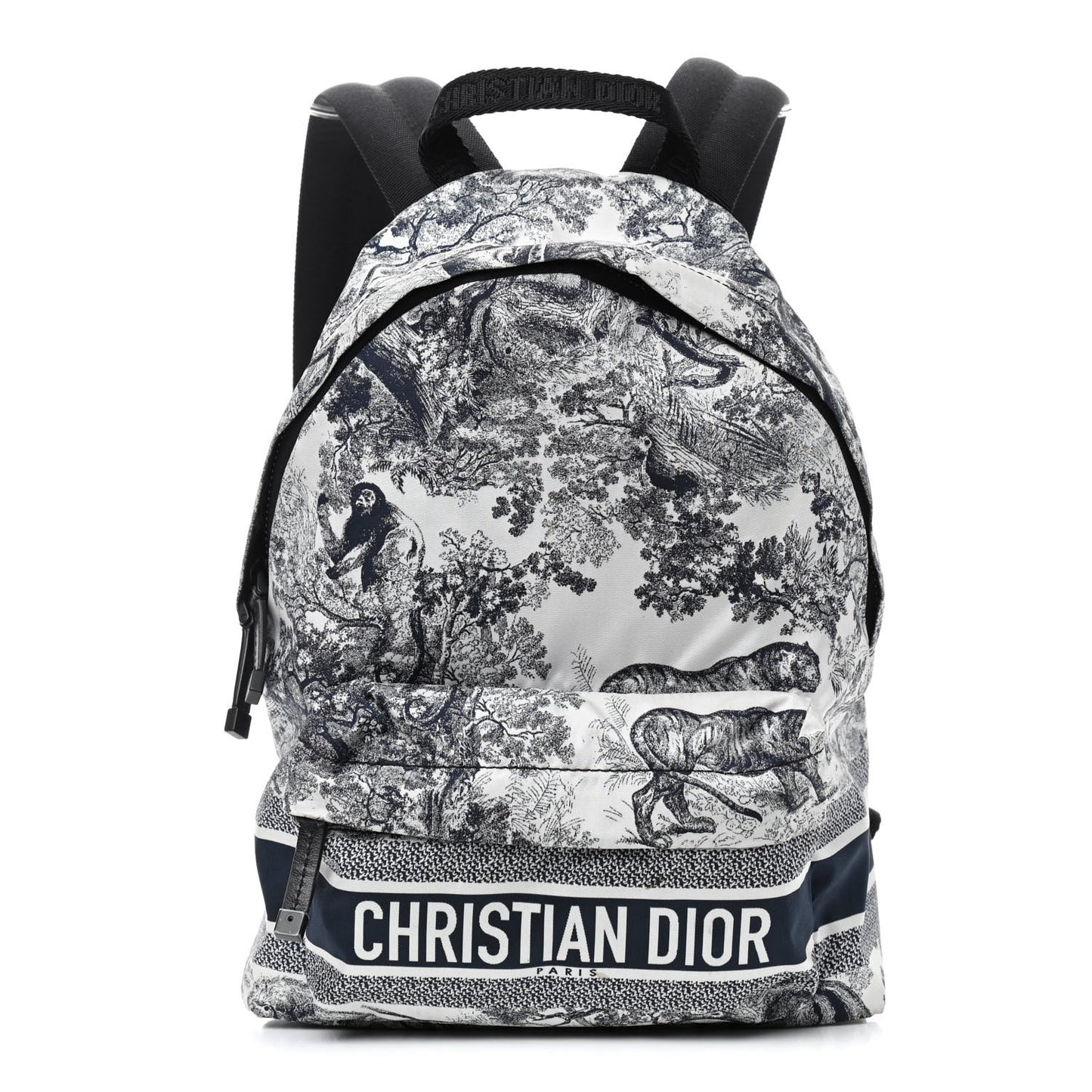 Nylon Technical Fabric Toile De Jouy Small Diortravel Backpack Blue