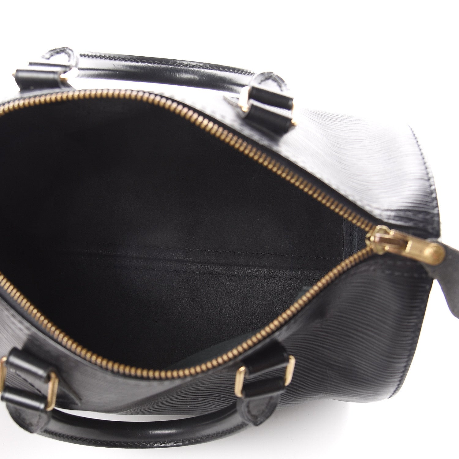 Louis Vuitton Epi Speedy 25 Black 4 of 8