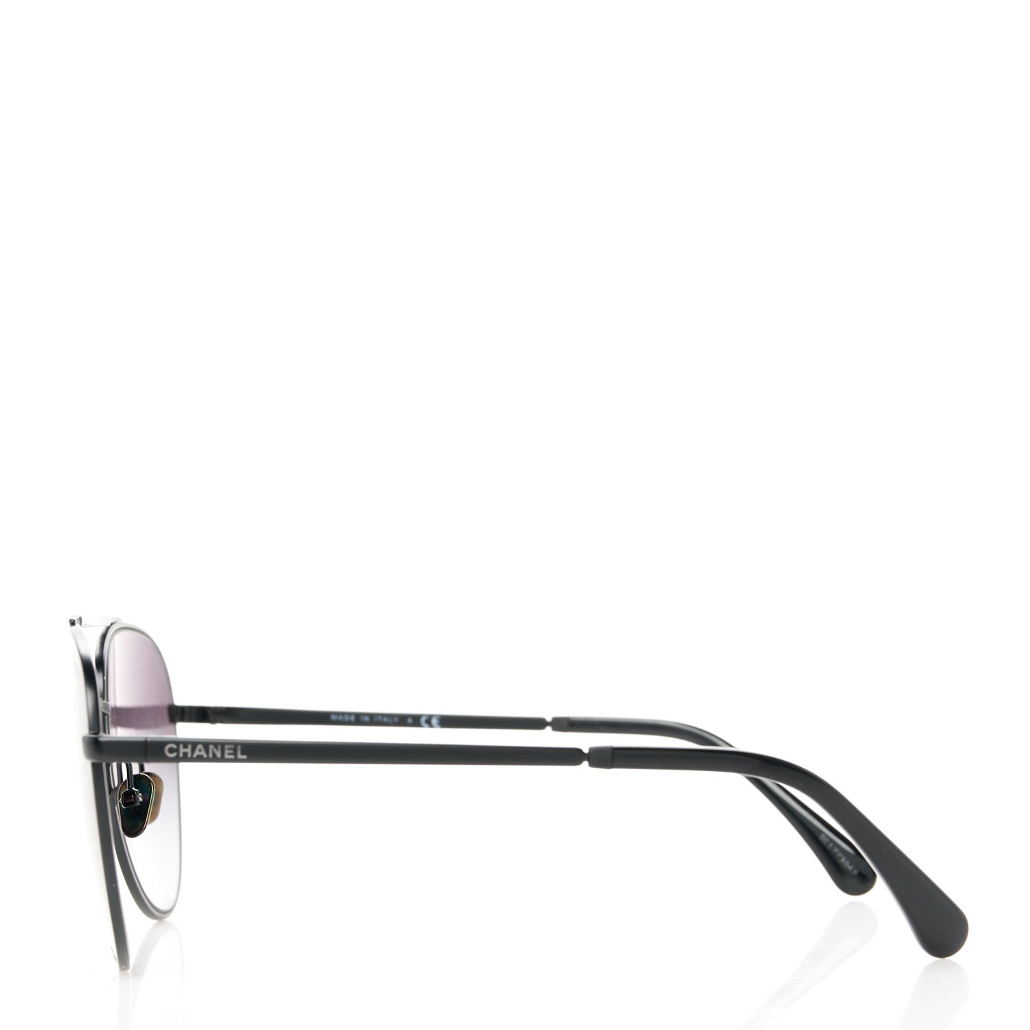 Chanel Metal Aviator Sunglasses 4279-B Black 3 of 8