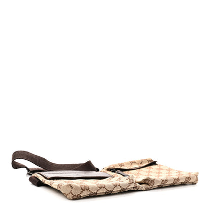 Gucci GG Monogram Double Pocket Belt Bag Dark Brown 4 of 10