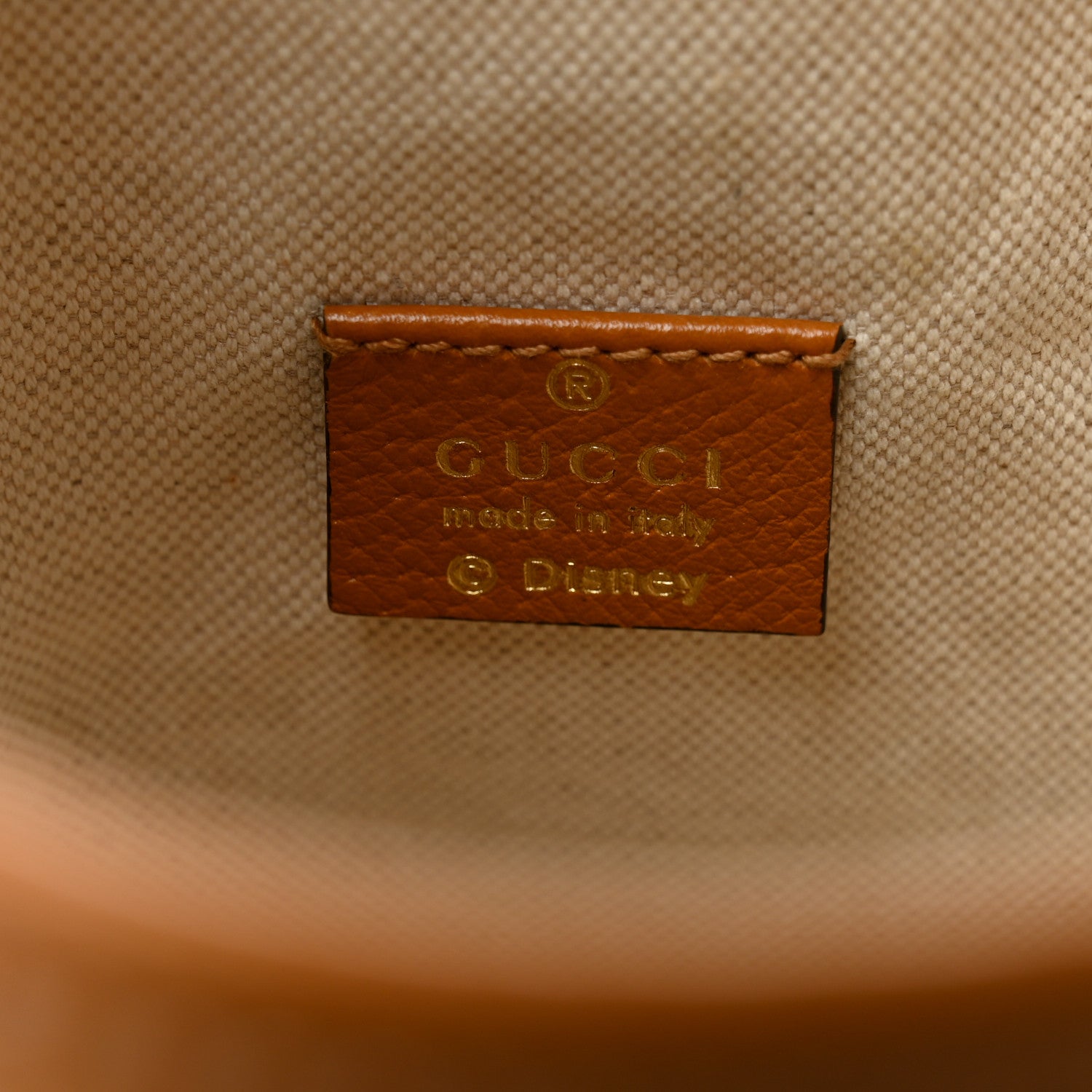 Gucci X DISNEY Mini Vintage GG Supreme Monogram Bucket Bag Beige Vintage Sun Oil 6 of 11