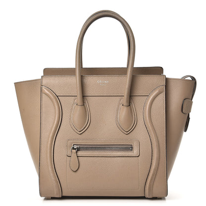 Celine Drummed Calfskin Micro Luggage Dune 1 of 21