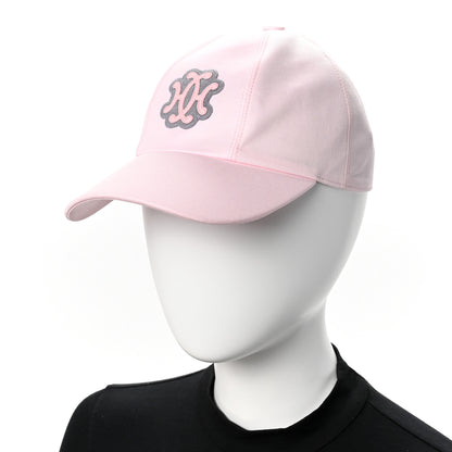 Hermes Cotton Canvas Serena Cap 57 Rose Darling 2 of 8