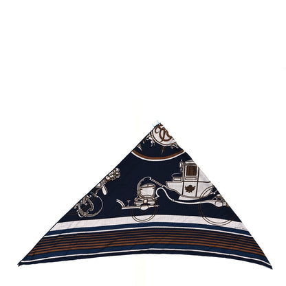 Hermes Cashmere Silk Ex-Libris Triangle Scarf 2 of 4