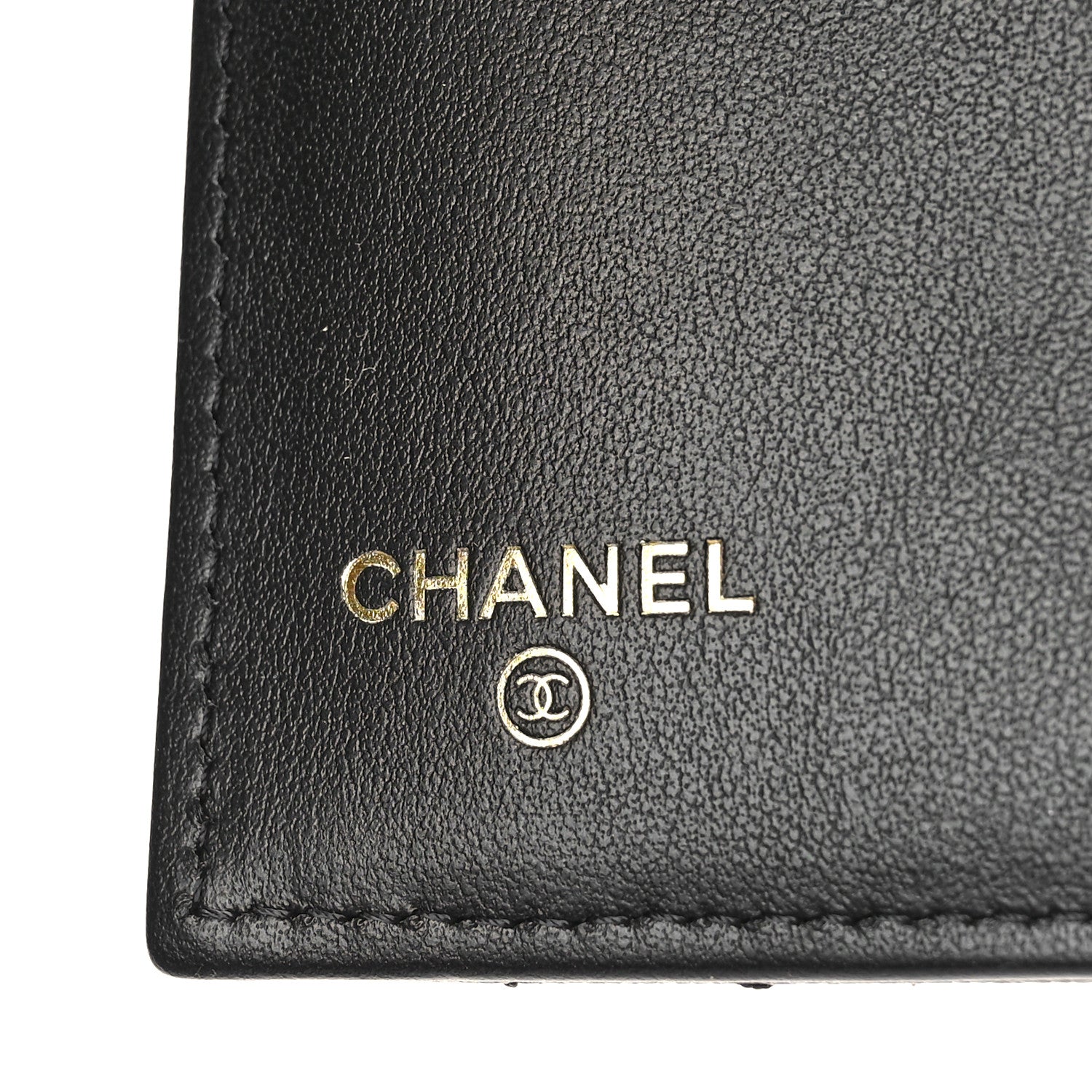 Chanel Caviar Quilted Studded CC Medium Flap Wallet Black 6 of 10