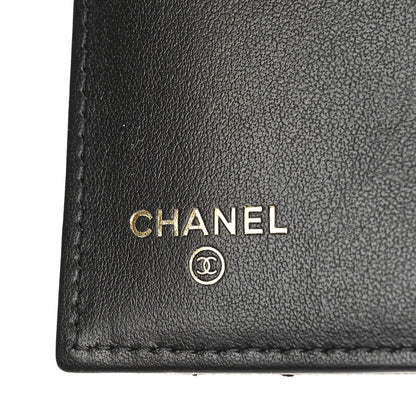 Chanel Caviar Quilted Studded CC Medium Flap Wallet Black 6 of 10