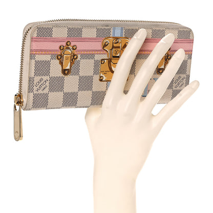 Louis Vuitton Damier Azur Summer Trunks Clemence Wallet 2 of 14