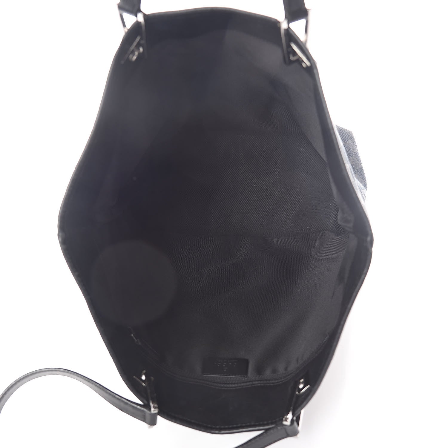 Gucci Monogram Large Bucket Tote Black 5 of 9