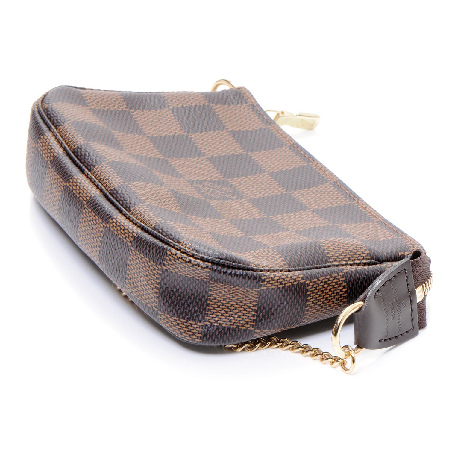 Louis Vuitton Damier Ebene Mini Pochette Accessories Bag 4 of 7
