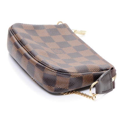 Louis Vuitton Damier Ebene Mini Pochette Accessories Bag 4 of 7