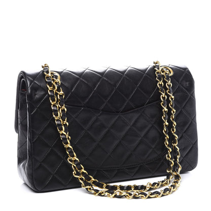 Chanel Lambskin Quilted Medium Double Flap Black 2 of 11