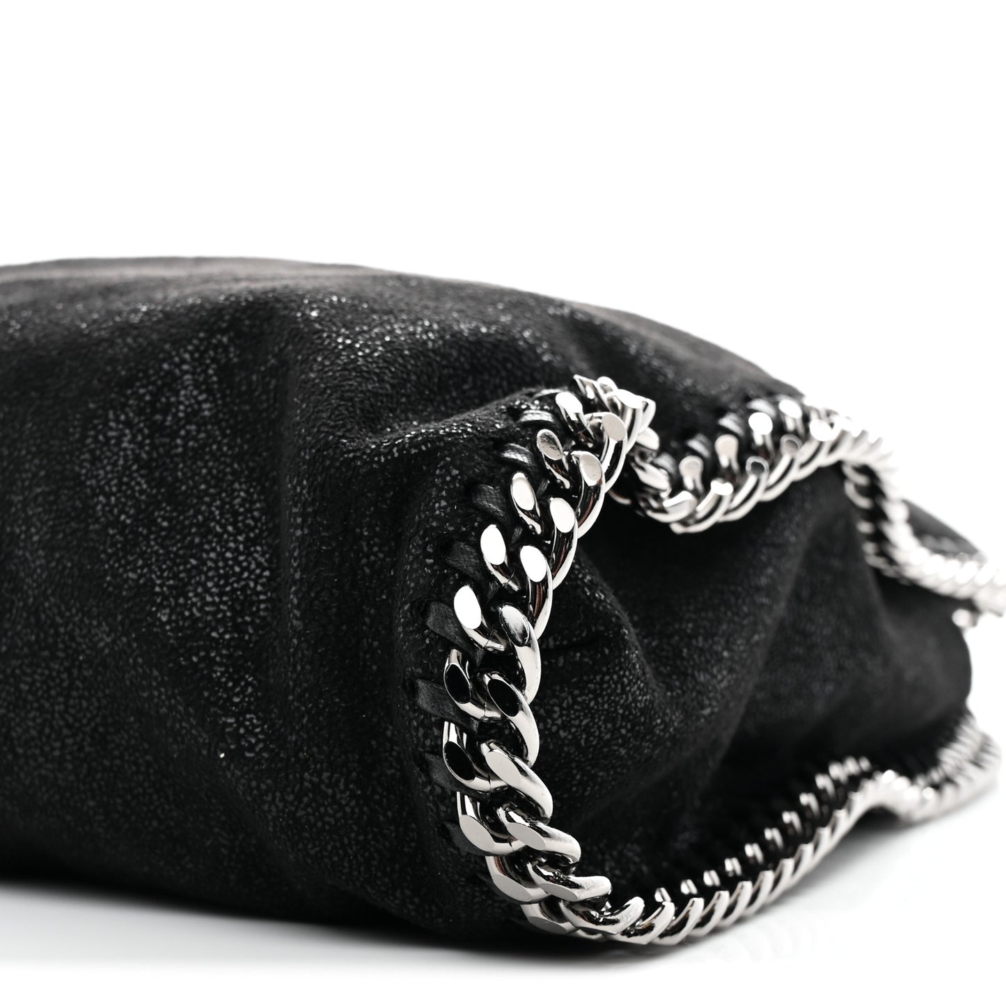 Shaggy Deer Falabella Fold Over Tote Black