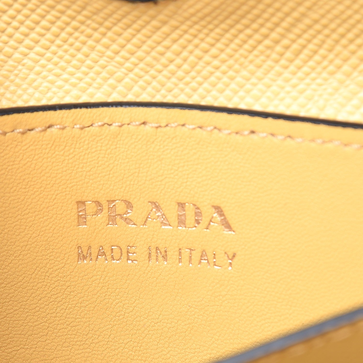 Prada Saffiano Cuir Medium Double Bag Polline 6 of 12