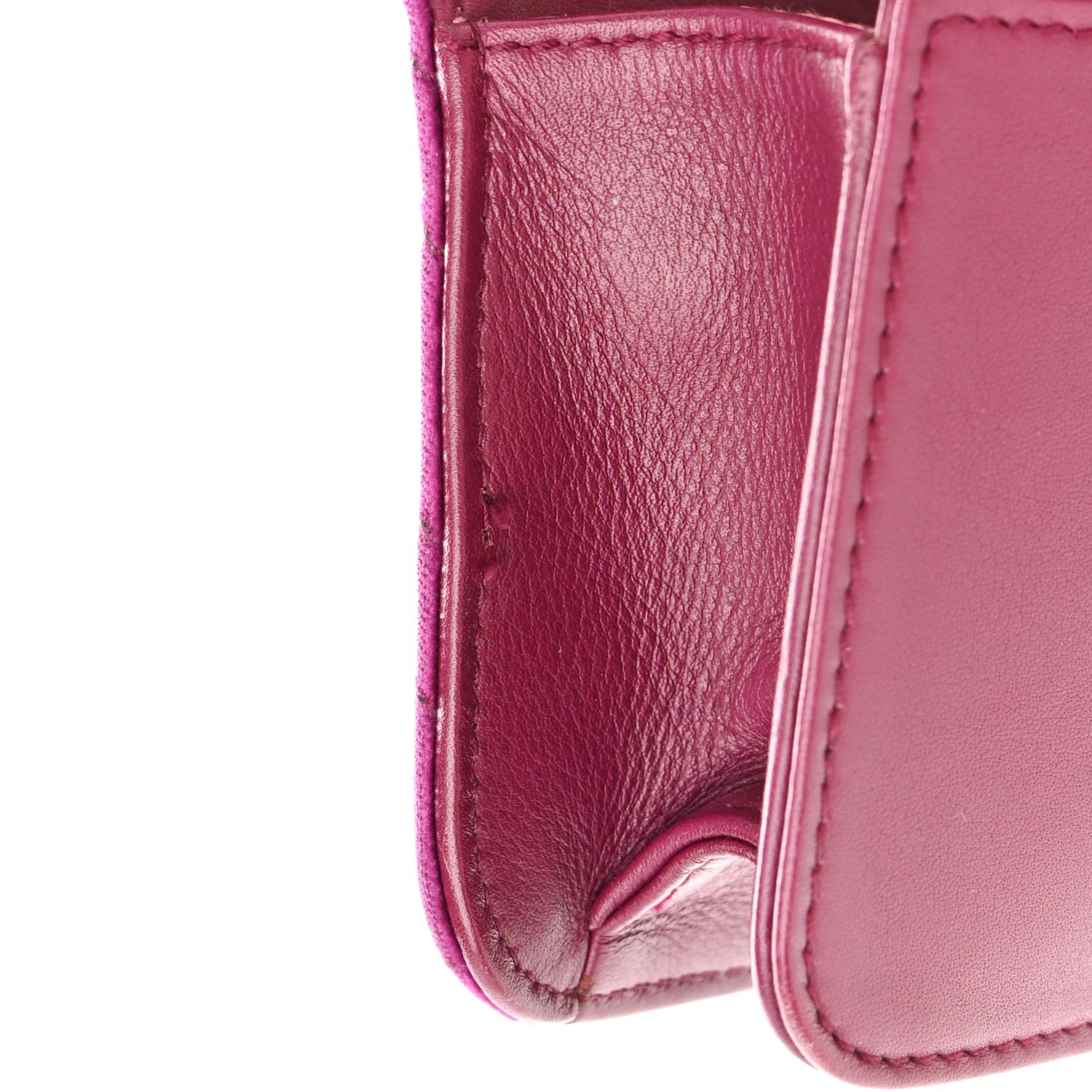Gucci Velvet Matelasse GG Marmont Mini Bag Fuchsia Violet Cyclamen 13 of 18