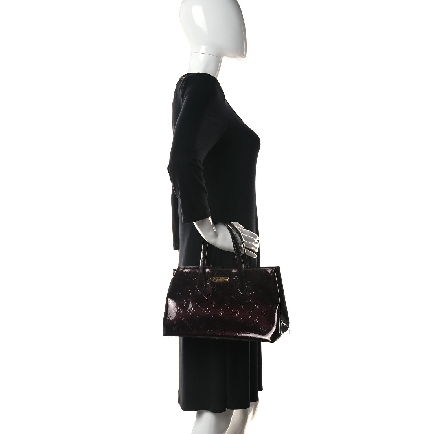 Louis Vuitton Vernis Wilshire PM Amarante 2 of 16