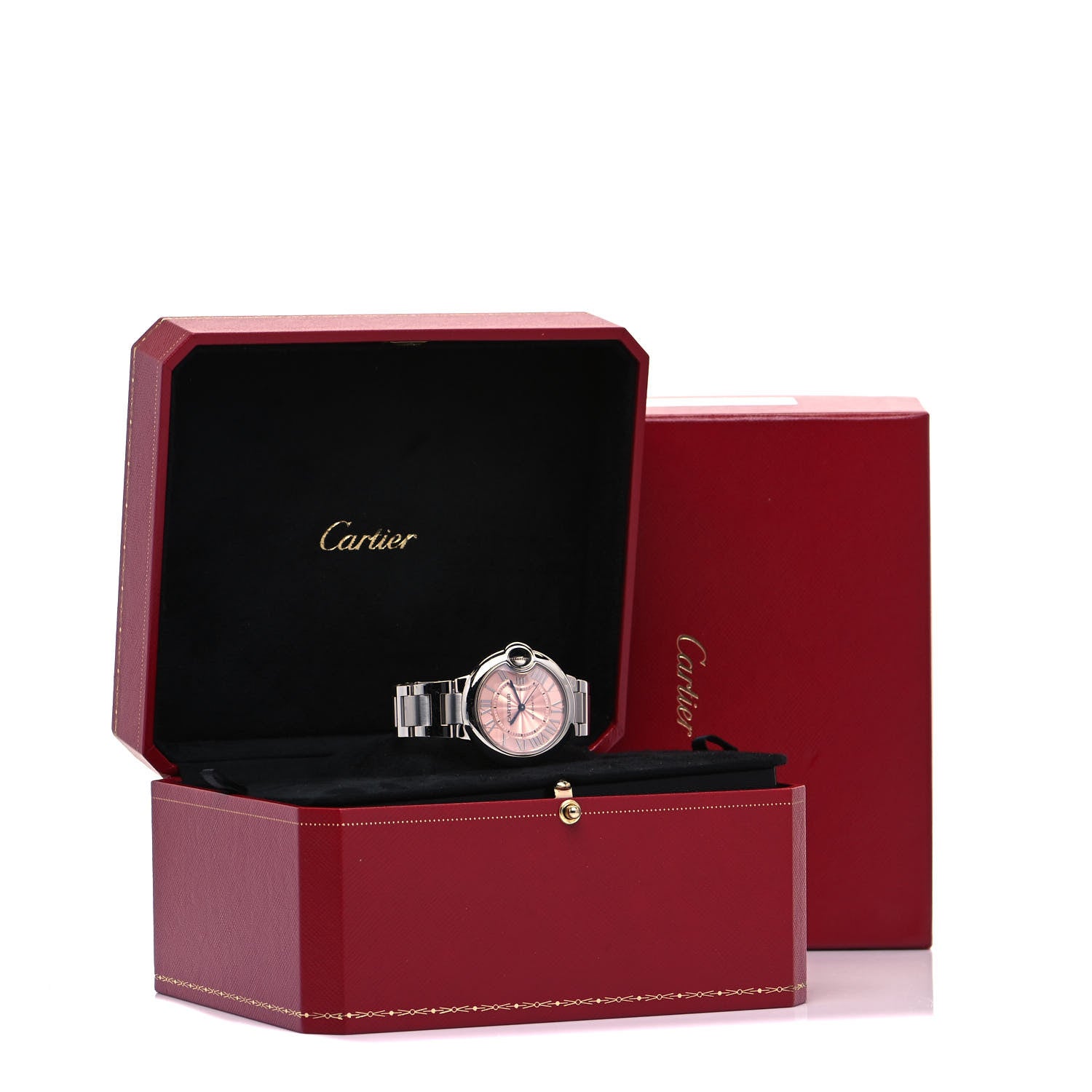 Cartier Stainless Steel 33mm Ballon Bleu De Cartier Automatic Watch Pink 5 of 5