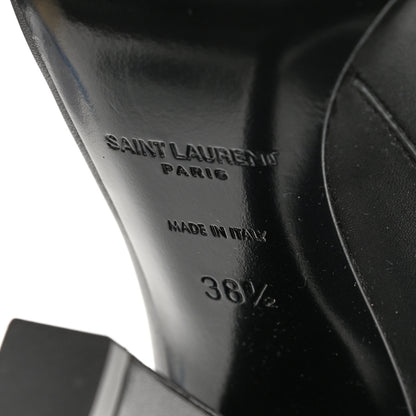 Saint Laurent Smooth Calfskin 68 Knee High Boots 38.5 Black 6 of 10