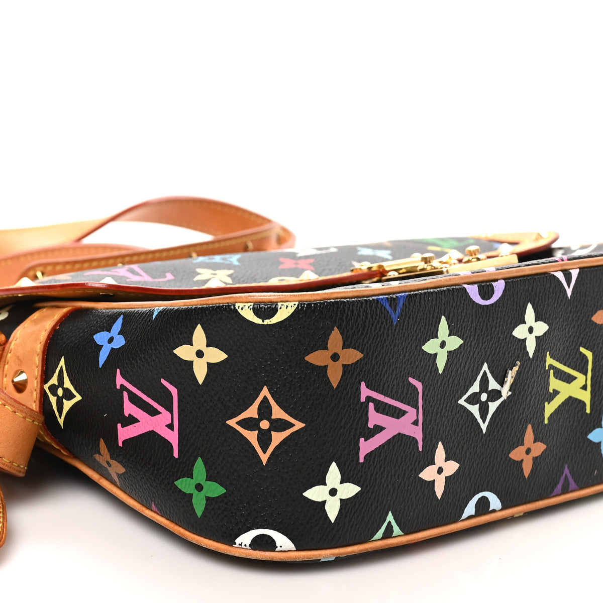 Louis Vuitton Monogram Multicolor Sologne Black 8 of 9