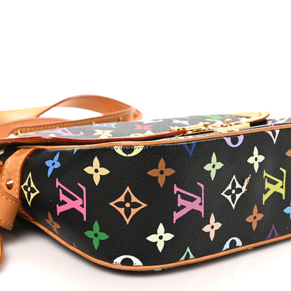 Louis Vuitton Monogram Multicolor Sologne Black 8 of 9