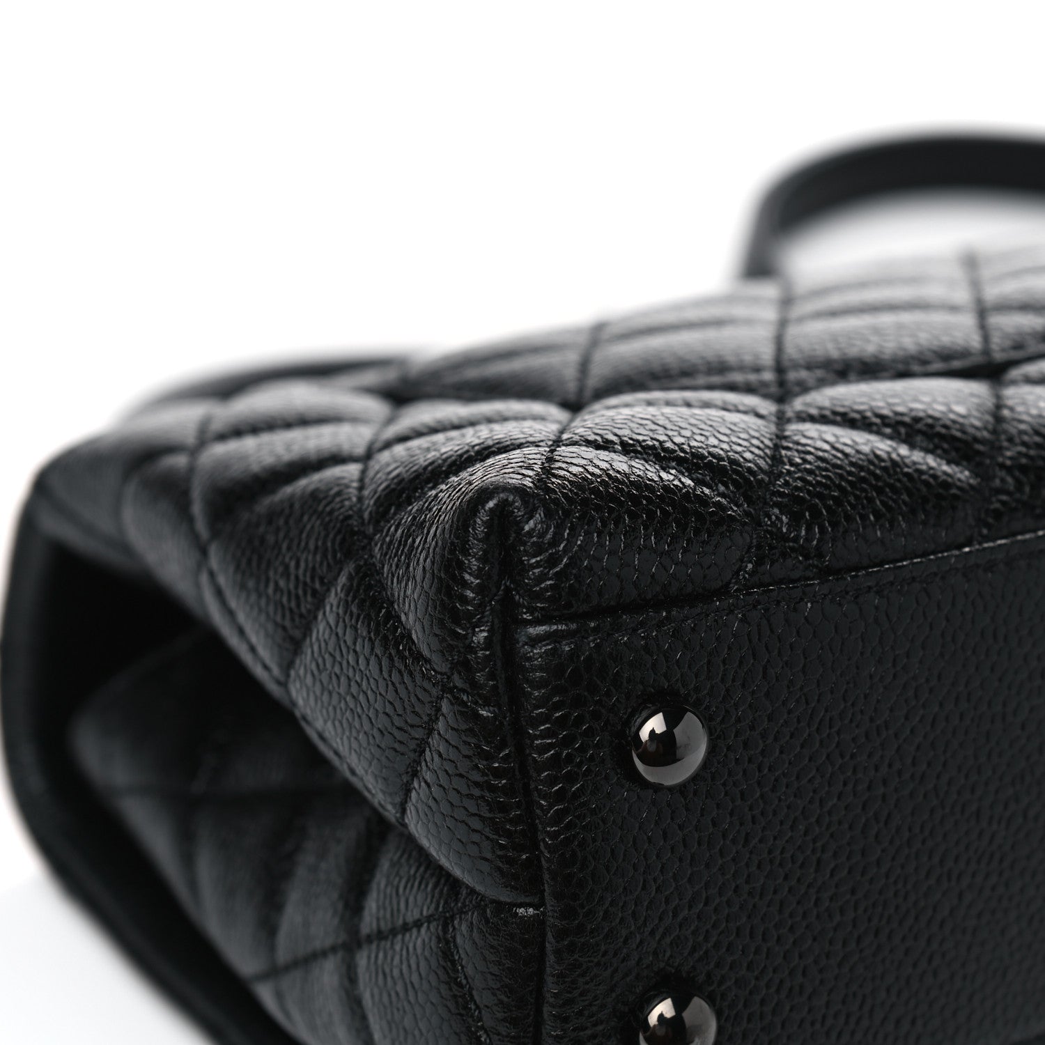 Chanel Caviar Quilted Mini Coco Handle Flap So Black 7 of 8