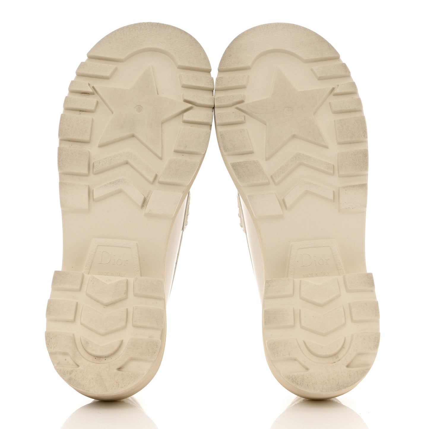 Brushed Calfskin Dior Code Lug Sole Platform 35mm Loafers 37 White