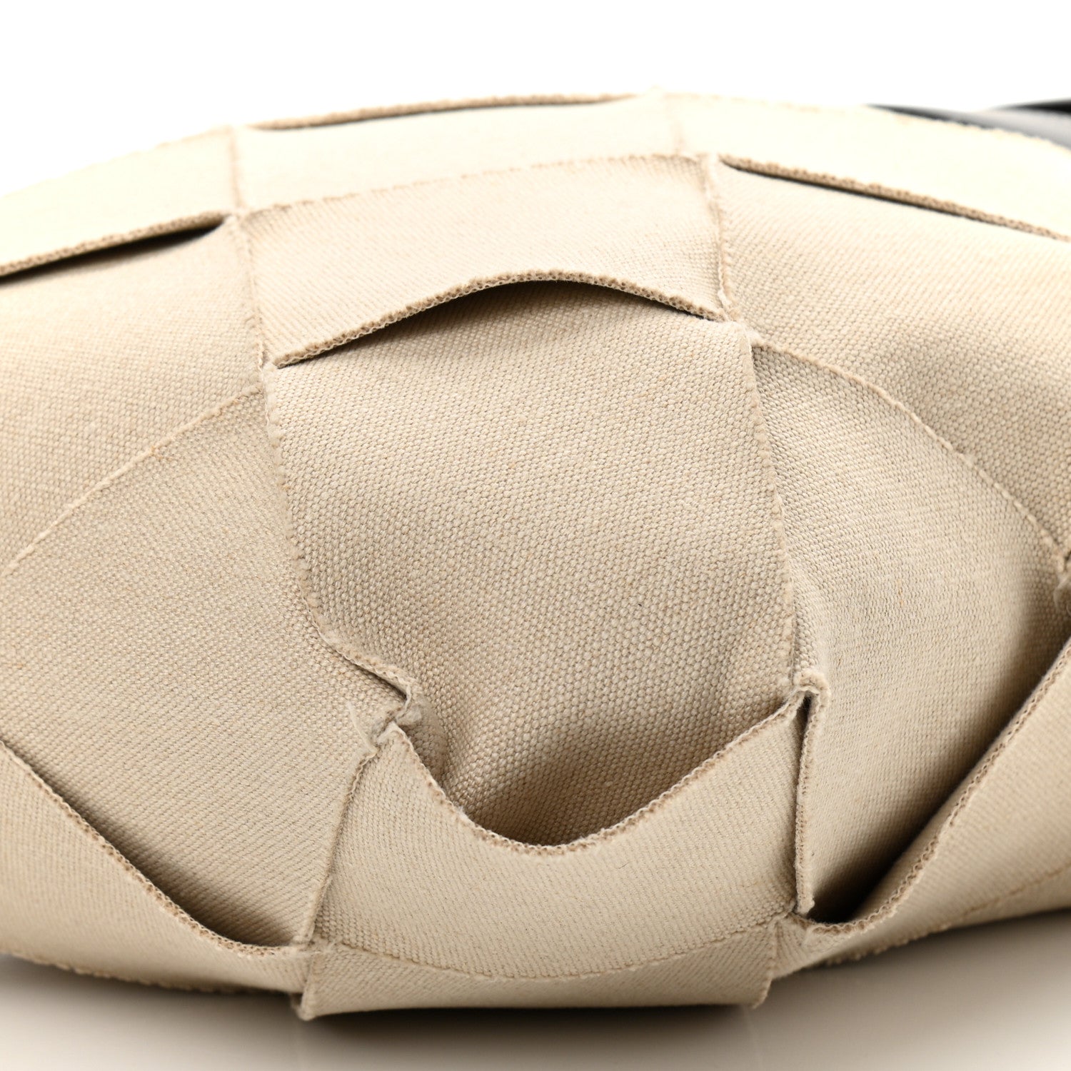 Bottega Veneta Canvas French Calfskin Small Slip Tote 9 of 9