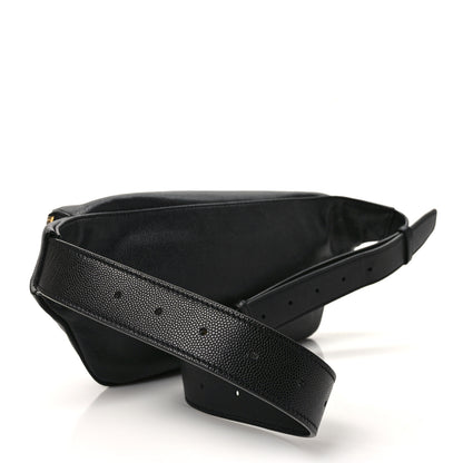 Saint Laurent Grain De Poudre Monogram Belt Bag Black 3 of 10