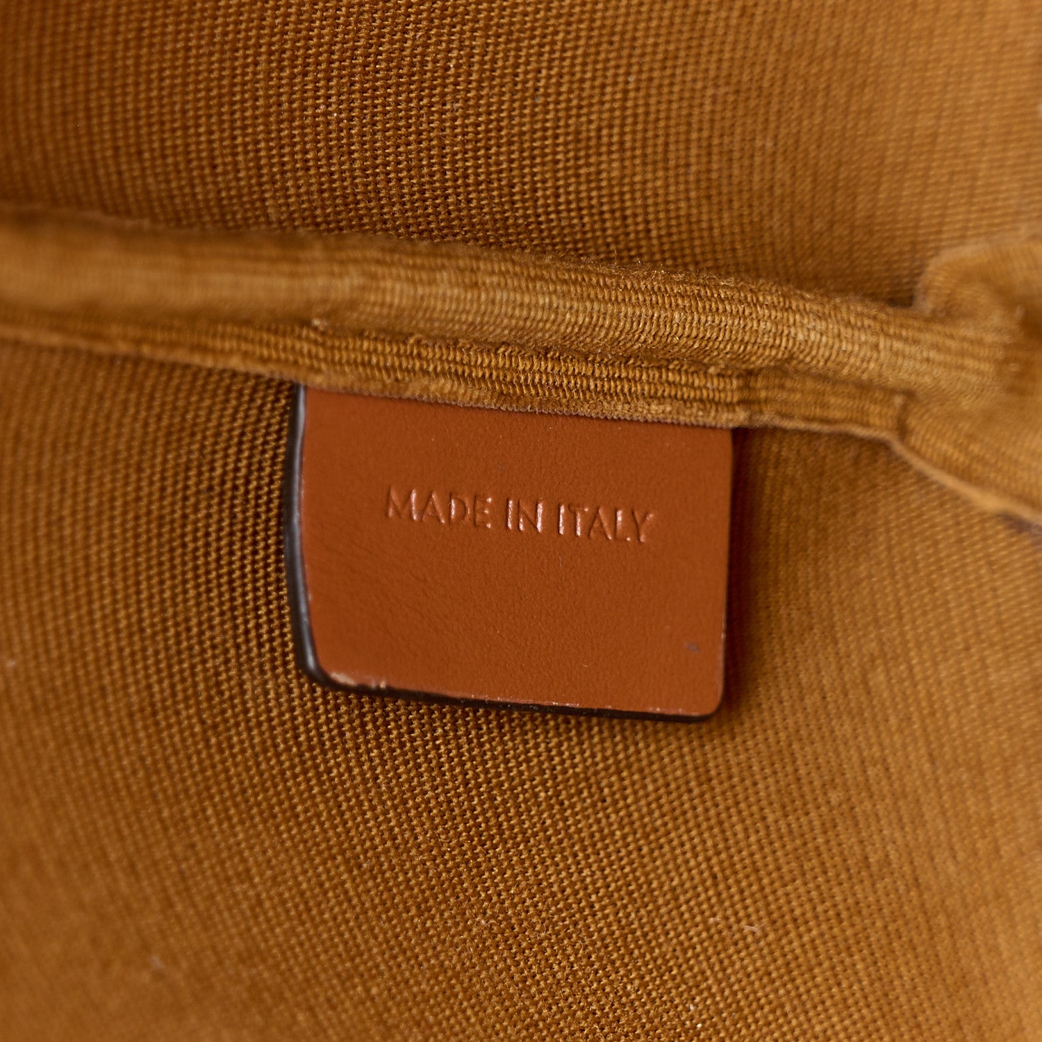 Celine Triomphe Canvas Calfskin Small Bucket Bag Tan 6 of 11